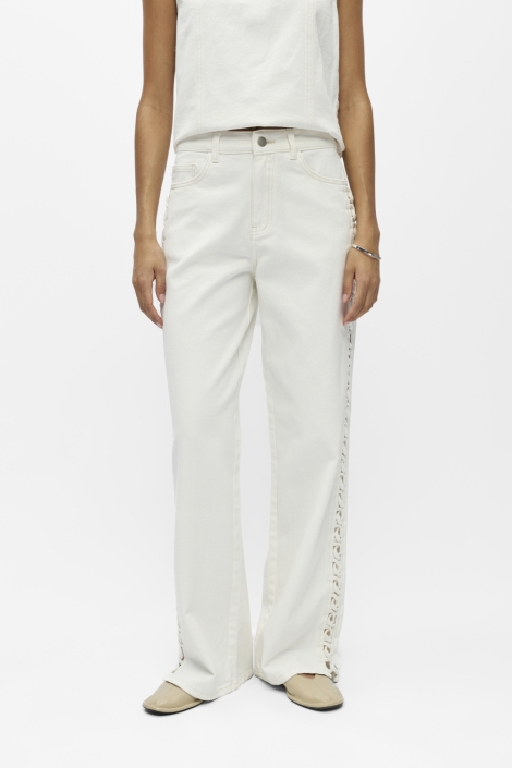 Object witte dames jeans | Model vooraanzicht