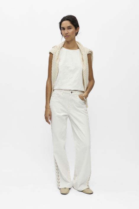 Object witte dames jeans | Model