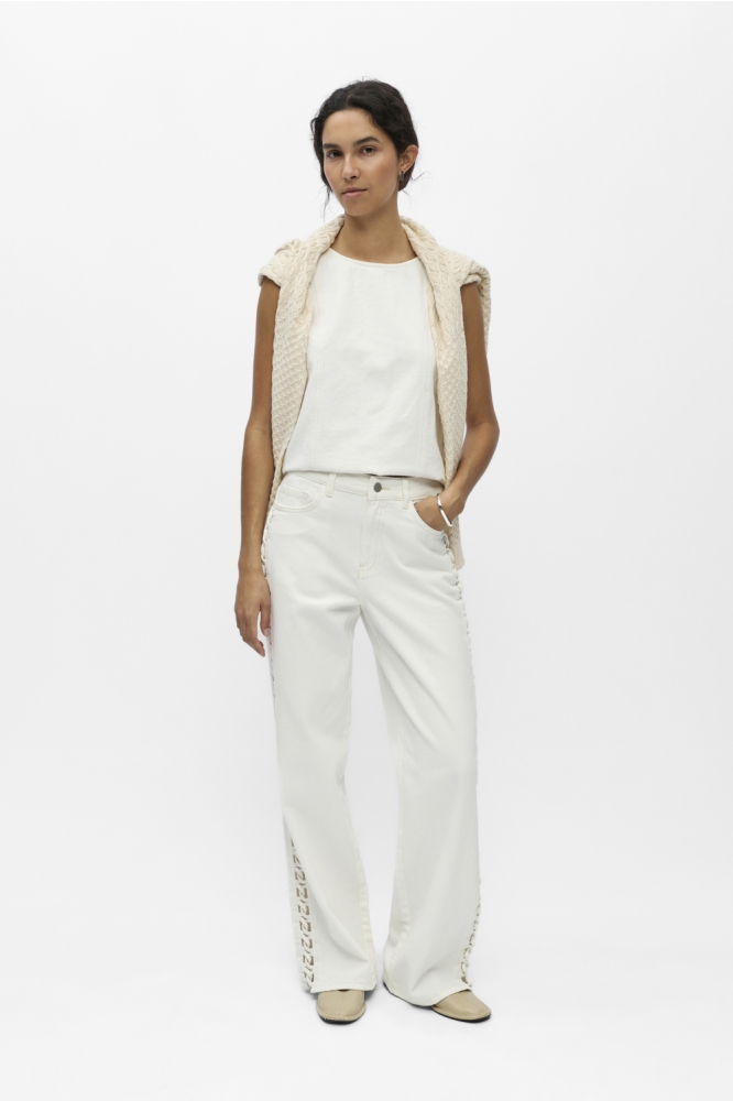 Object witte dames jeans | Model