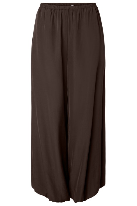 Pieces bruine dames broek | Vooraanzicht