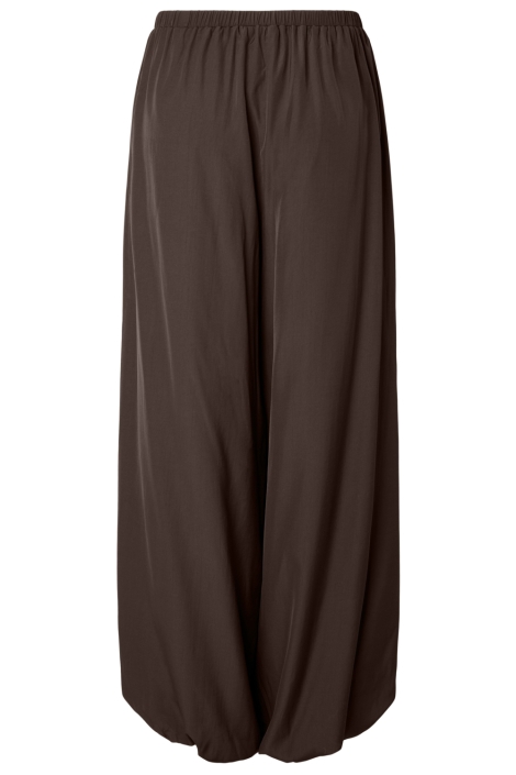 Pieces bruine dames broek | Achteraanzicht