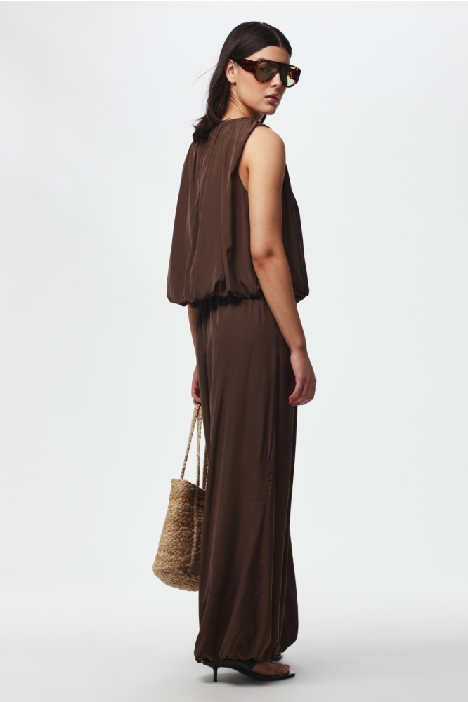 Pieces bruine dames broek | Model