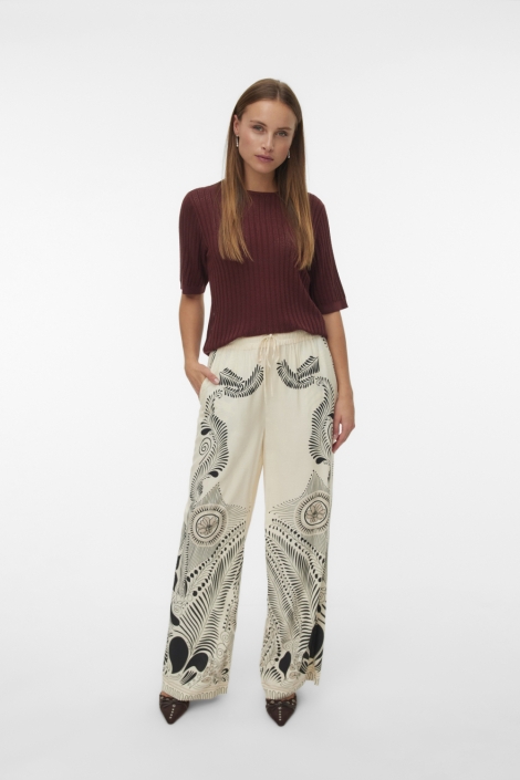 Vero Moda beige dames broek | Model