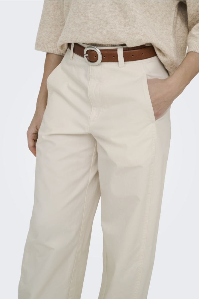 Jacqueline de Yong witte dames broek | Close up