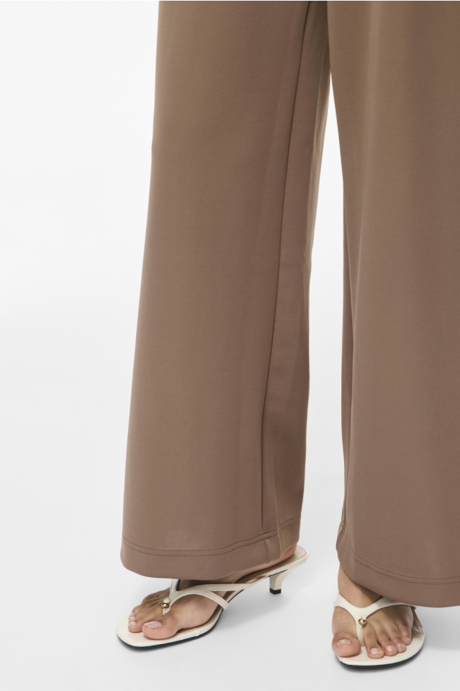 Vila bruine dames broek | Close up