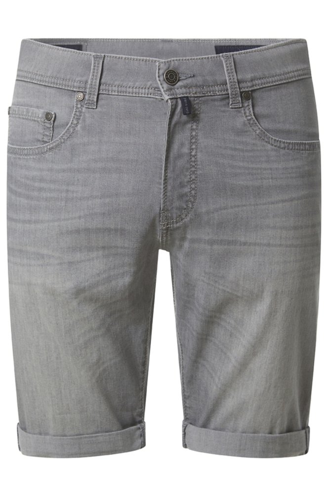 Pierre Cardin grijze heren korte broek | Vooraanzicht