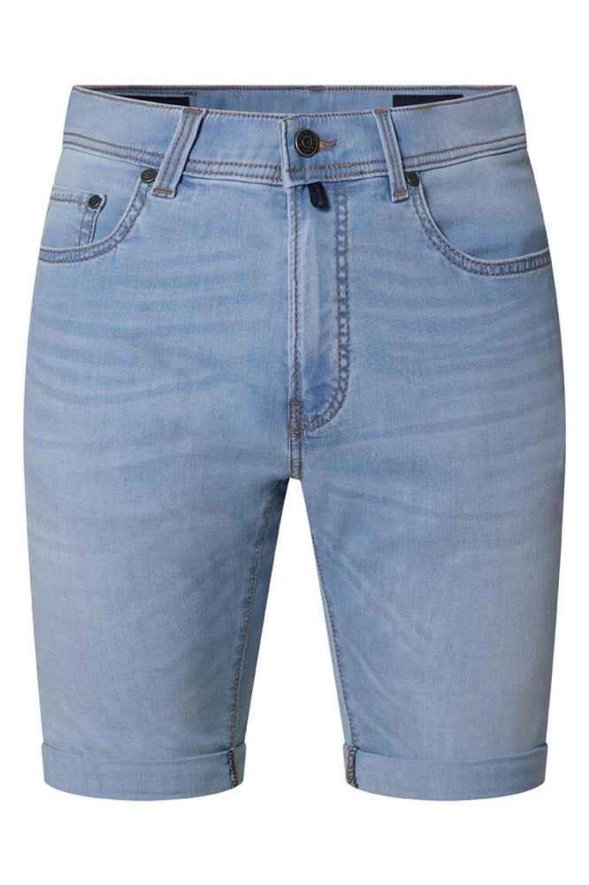 Pierre Cardin blauwe heren korte broek | Vooraanzicht