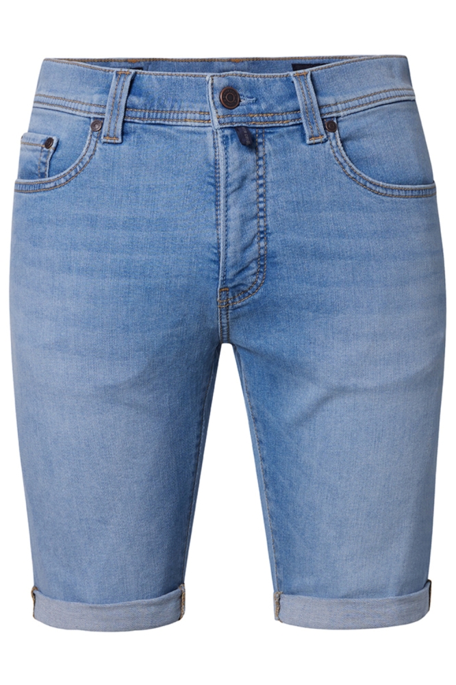 Pierre Cardin blauwe heren korte broek | Vooraanzicht
