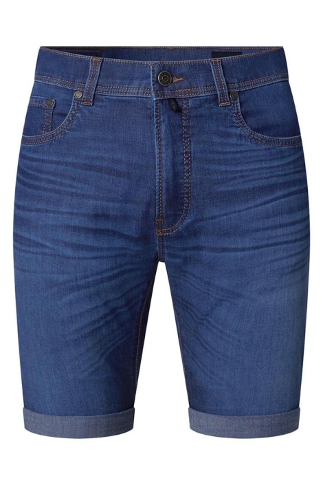 Pierre Cardin blauwe heren korte broek | Vooraanzicht