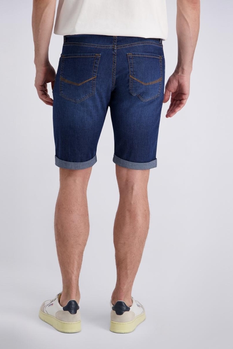 Pierre Cardin blauwe heren korte broek | Model achteraanzicht