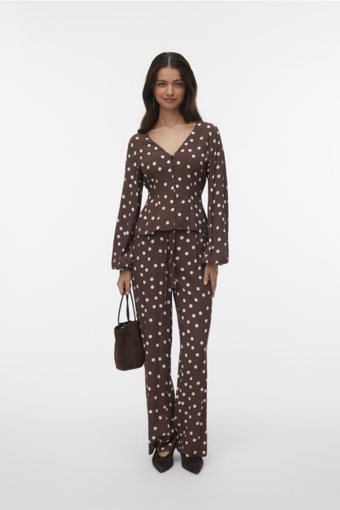Vero Moda bruine dames broek | Model