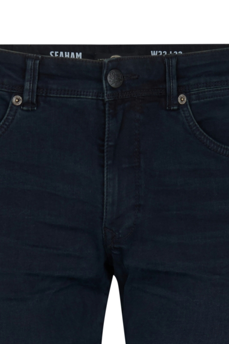 Petrol Industries blauwe heren jeans | Close up