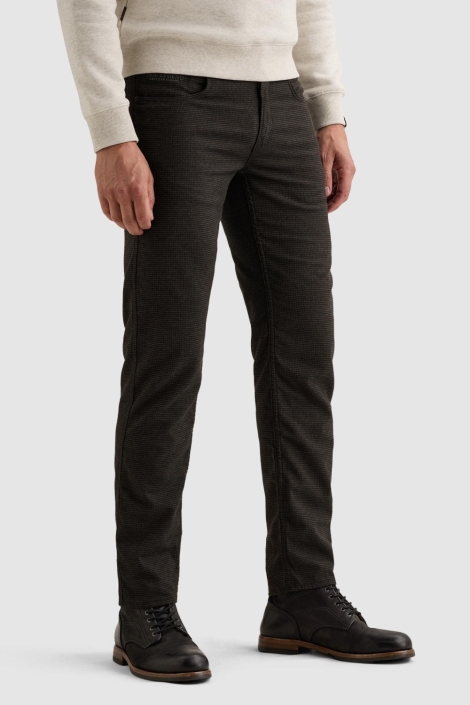 PME legend blauwe heren broek | Model zijaanzicht