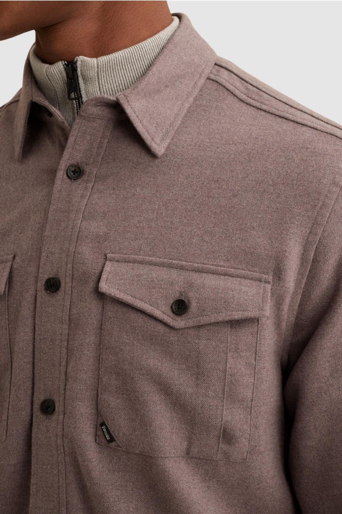 Vanguard paarse heren overhemd | Close up