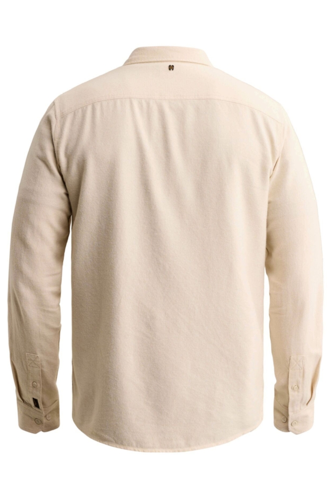 PME legend beige heren overhemd | Achteraanzicht