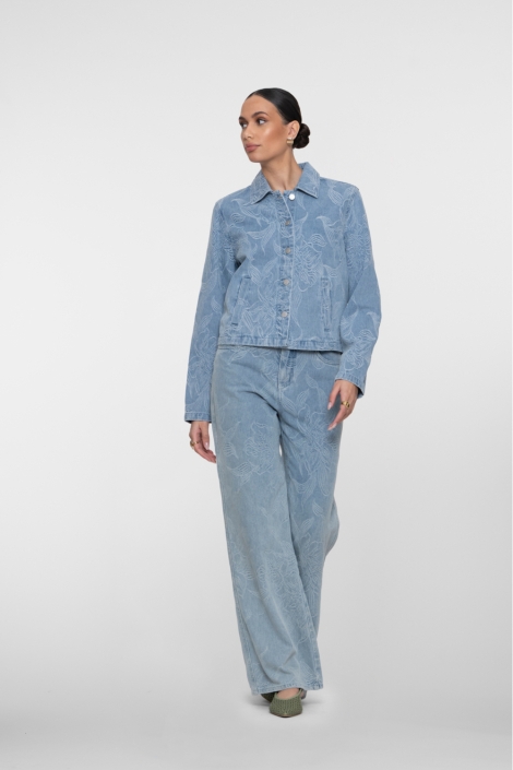 Geisha blauwe dames jeans | Model