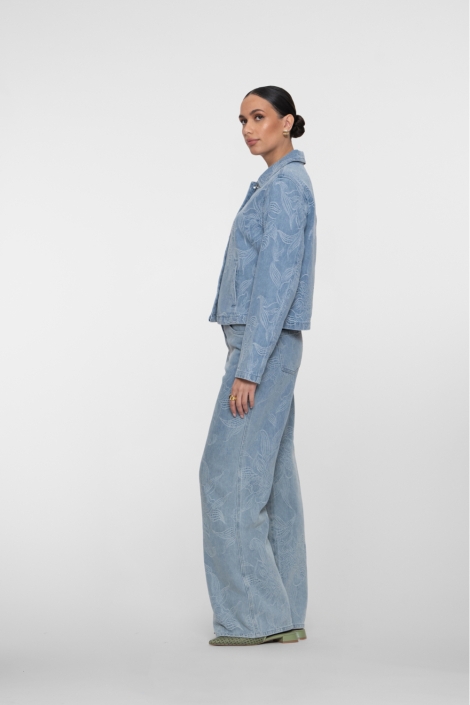 Geisha blauwe dames jeans | Model