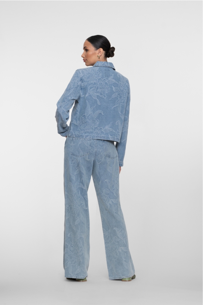 Geisha blauwe dames jeans | Model