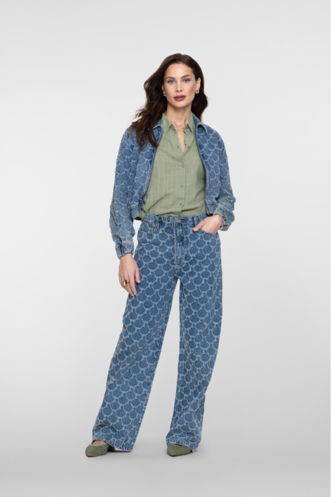 Geisha blauwe dames jeans | Model