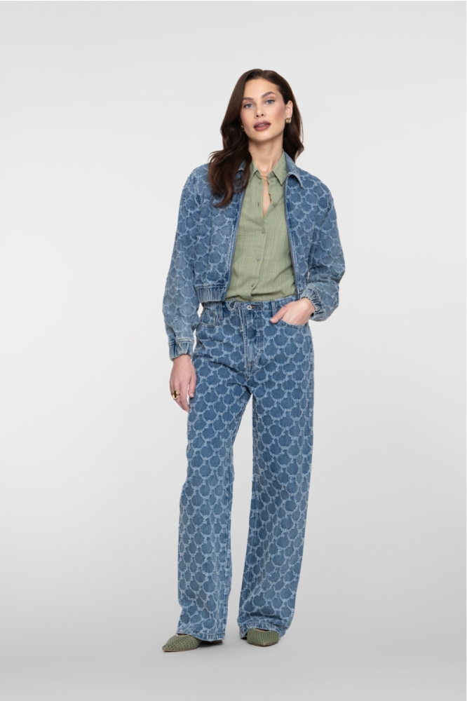 Geisha blauwe dames jeans | Model