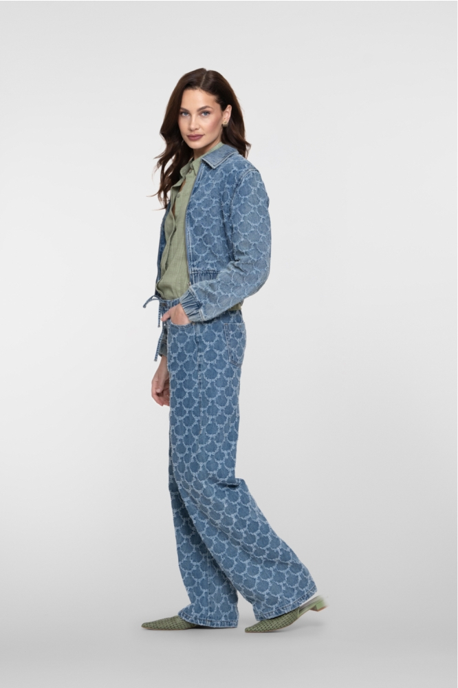 Geisha blauwe dames jeans | Model