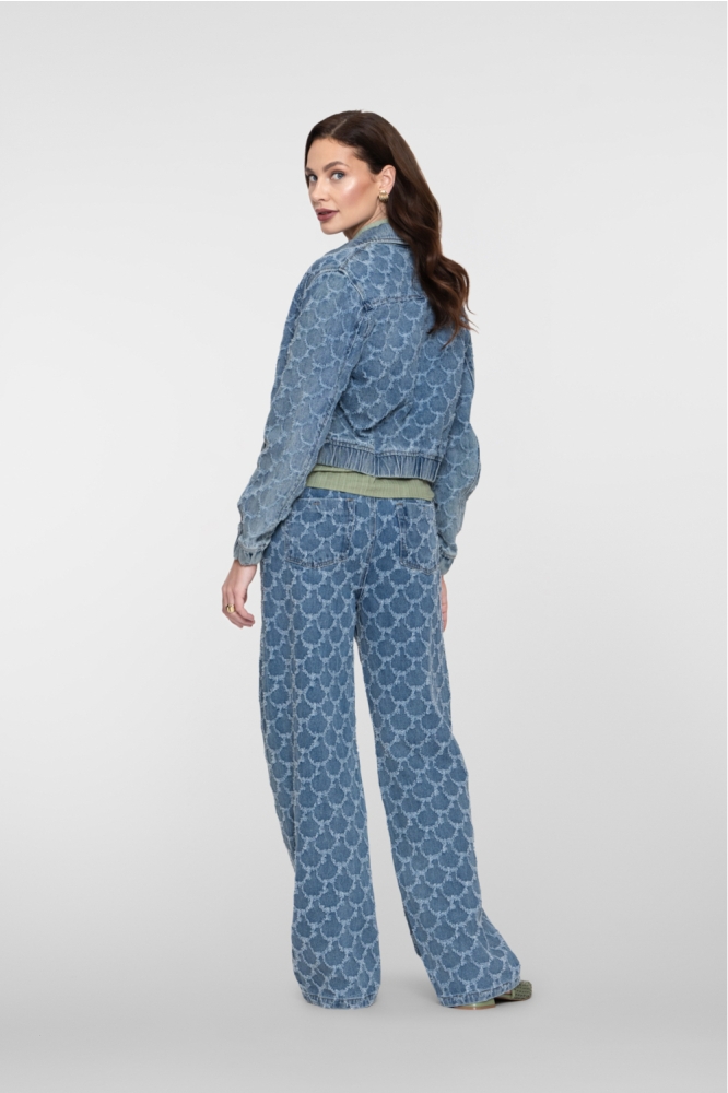 Geisha blauwe dames jeans | Model