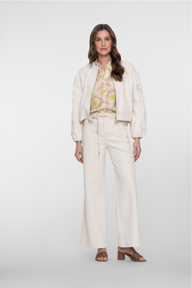 Geisha beige dames jeans | Model