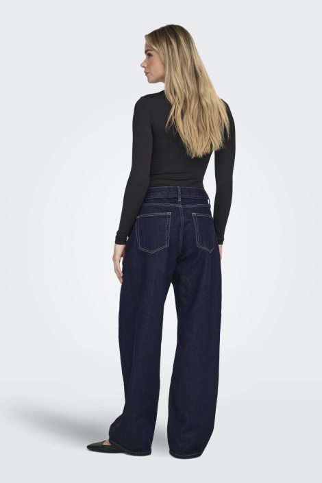 Only blauwe dames jeans | Model achteraanzicht