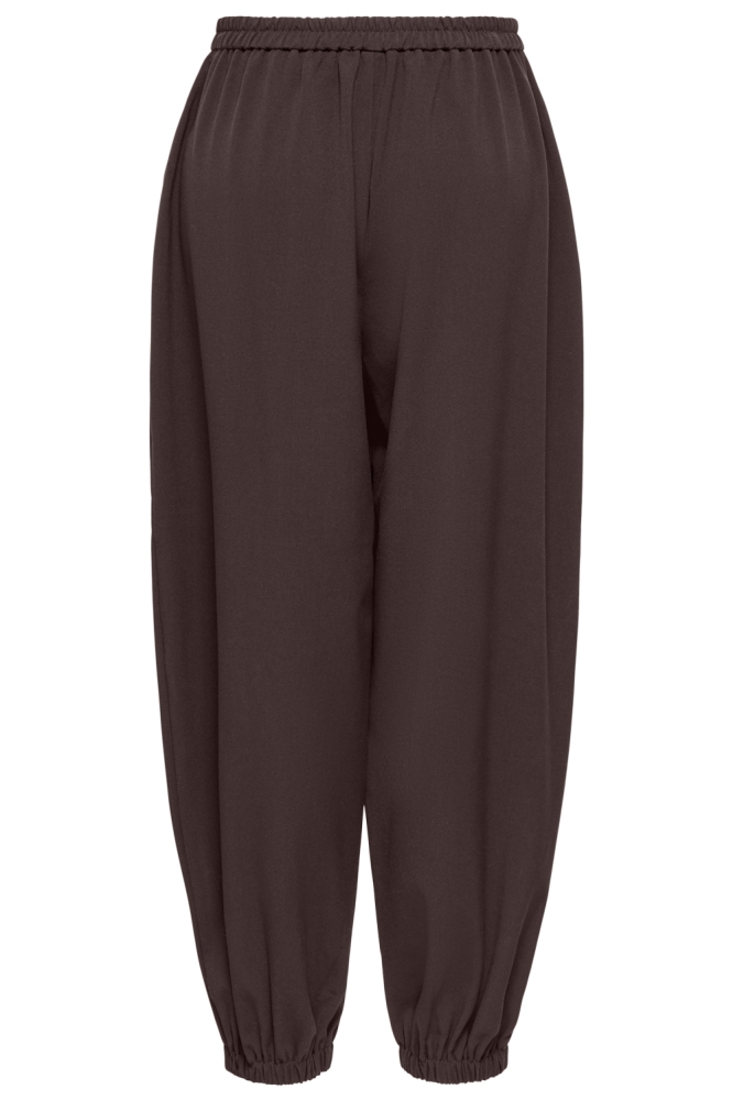 Only bruine dames broek | Achteraanzicht
