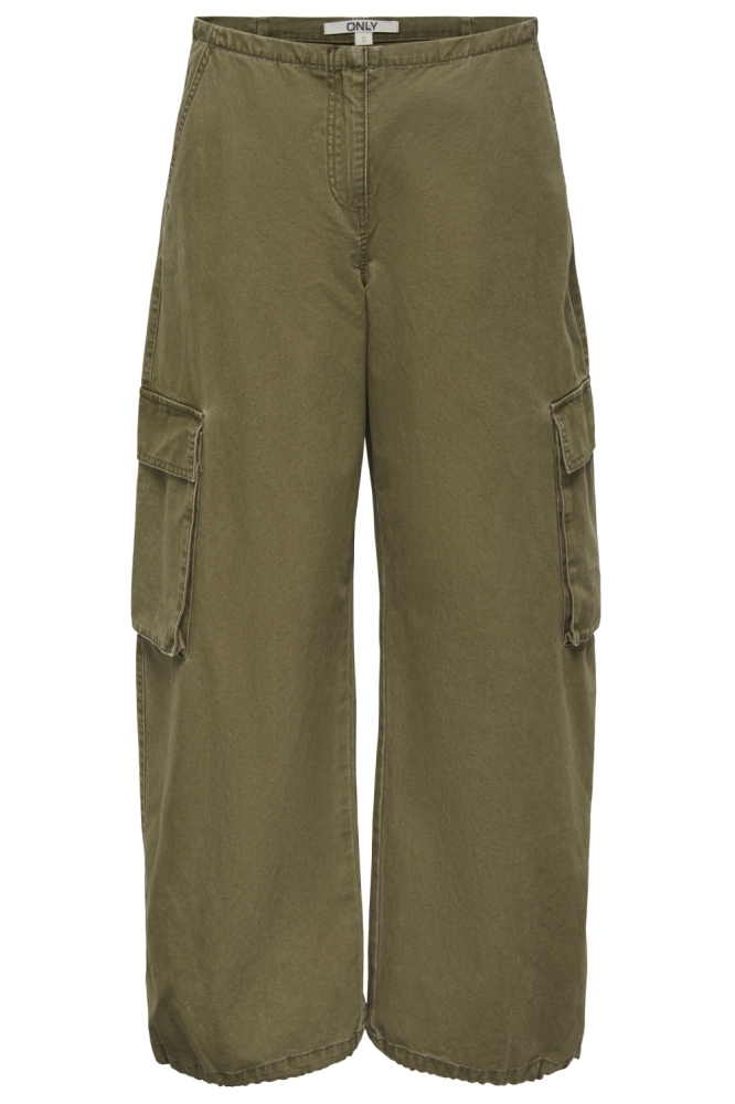 Only groene dames broek | Vooraanzicht