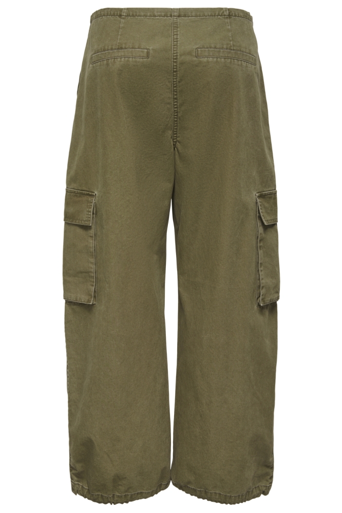 Only groene dames broek | Achteraanzicht