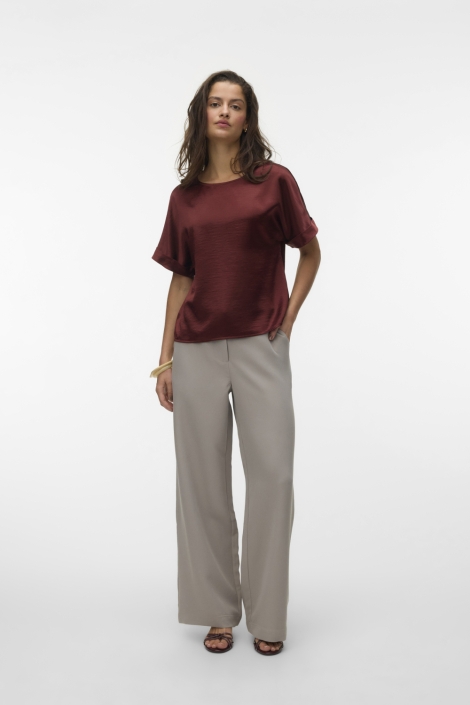 Vero Moda taupe dames broek | Model
