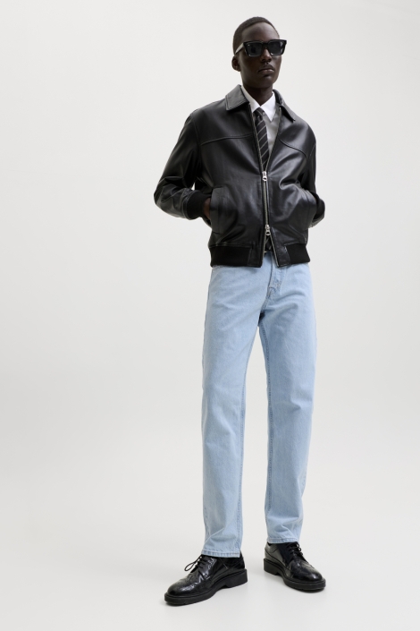 Jack & Jones blauwe heren jeans | Model vooraanzicht