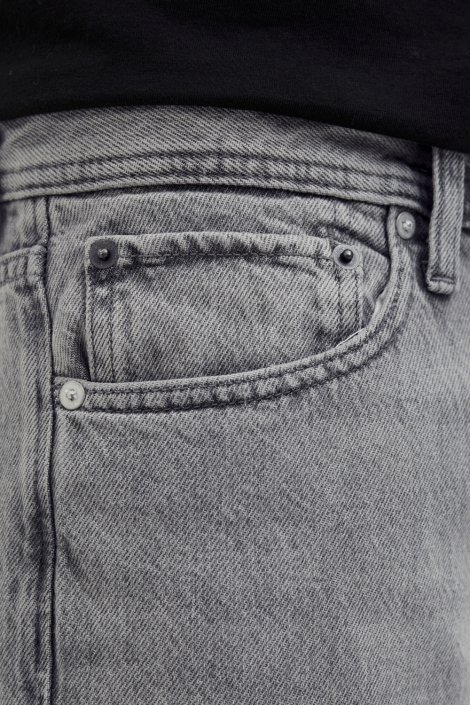 Jack & Jones grijze heren jeans | Close up