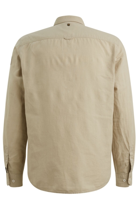 PME legend beige heren overhemd | Achteraanzicht