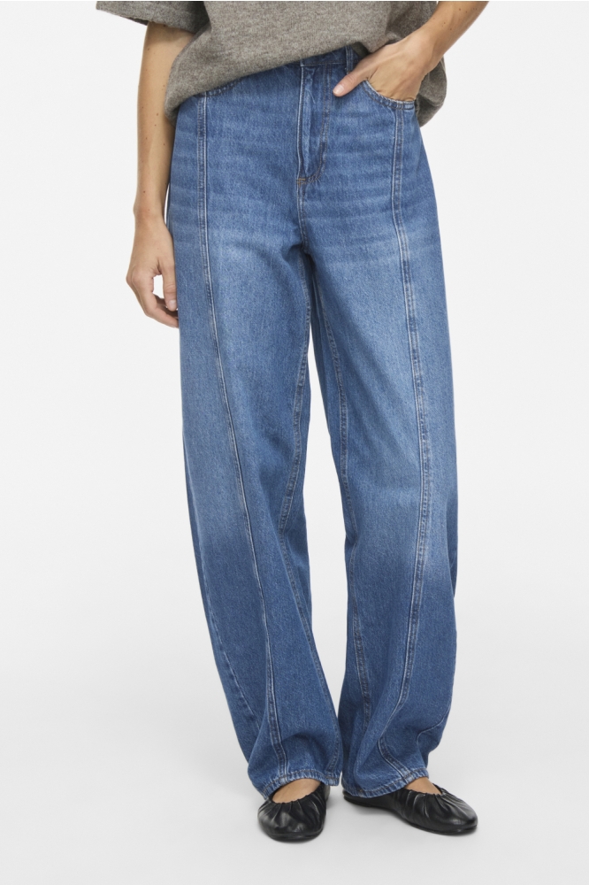 Vila blauwe dames jeans | Model vooraanzicht