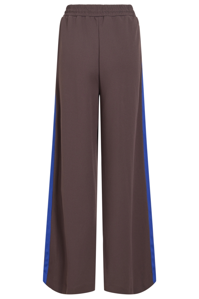 Vila bruine dames broek | Achteraanzicht