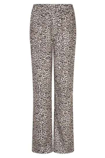 Red Button Broek COLETTE LINEN LEOPARD SRB4858 PEBBLE