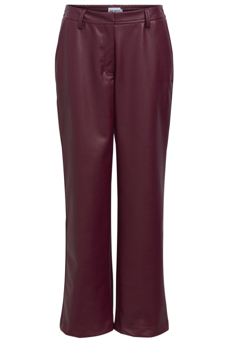 Object bordeaux dames broek | Vooraanzicht