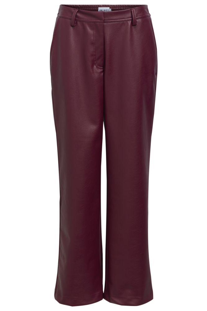 Object bordeaux dames broek | Vooraanzicht