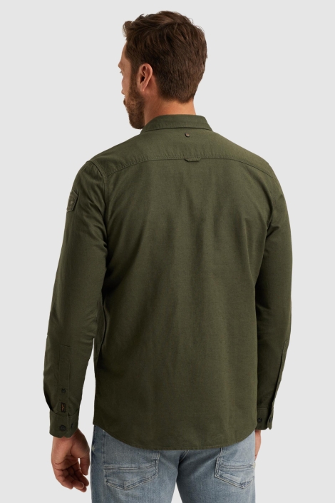 PME legend groene heren overhemd | Model achteraanzicht