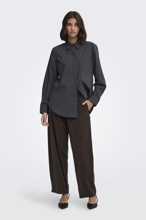 Jacqueline de Yong bordeaux dames broek | Model vooraanzicht