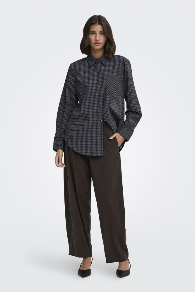 Jacqueline de Yong bordeaux dames broek | Model vooraanzicht