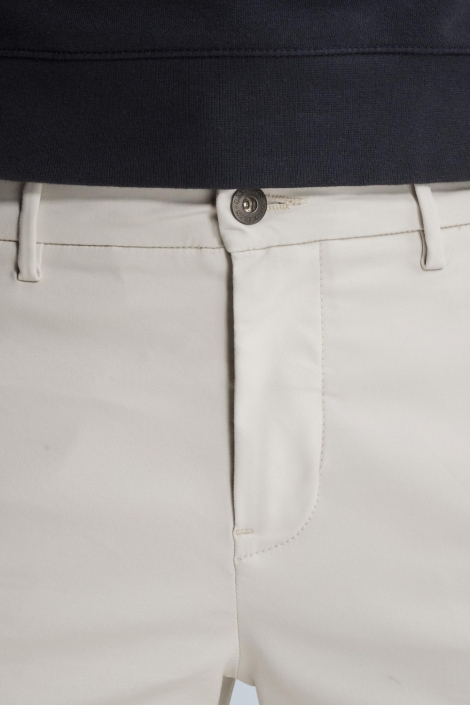 Cast Iron beige heren broek | Close up