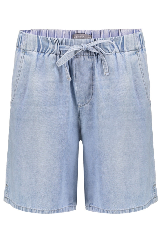 Geisha blauwe dames korte broek | Vooraanzicht