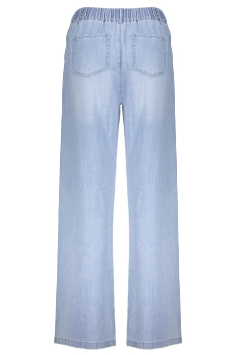 Geisha blauwe dames broek | Achteraanzicht