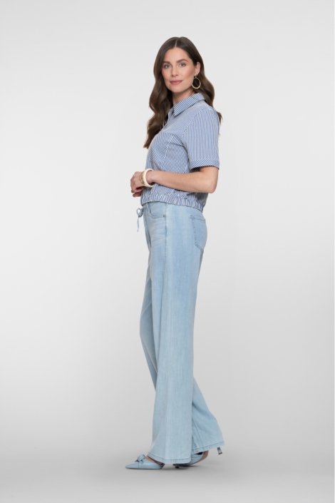 Geisha blauwe dames broek | Model