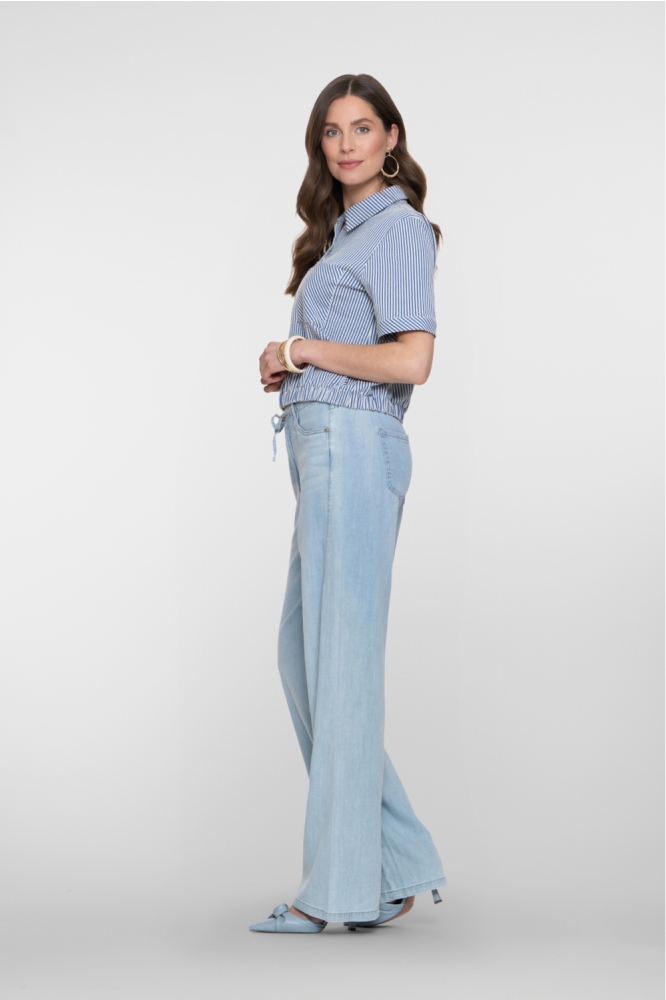 Geisha blauwe dames broek | Model
