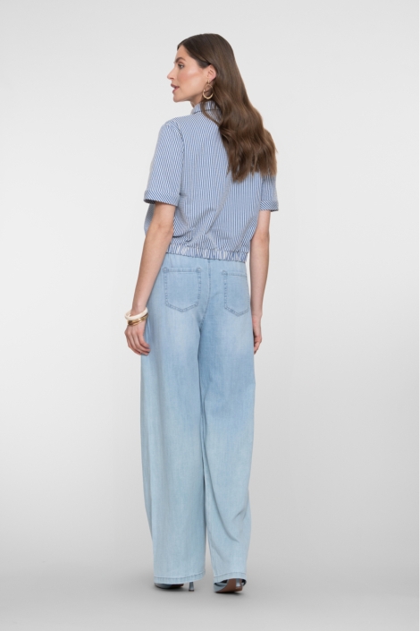 Geisha blauwe dames broek | Model