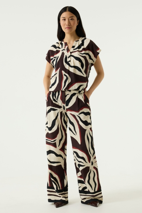 Garcia beige dames broek | Model